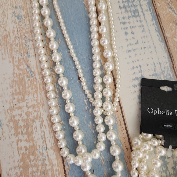 NWT Ophelia Roe pearl bracelet and necklace set - Picture 3 of 7